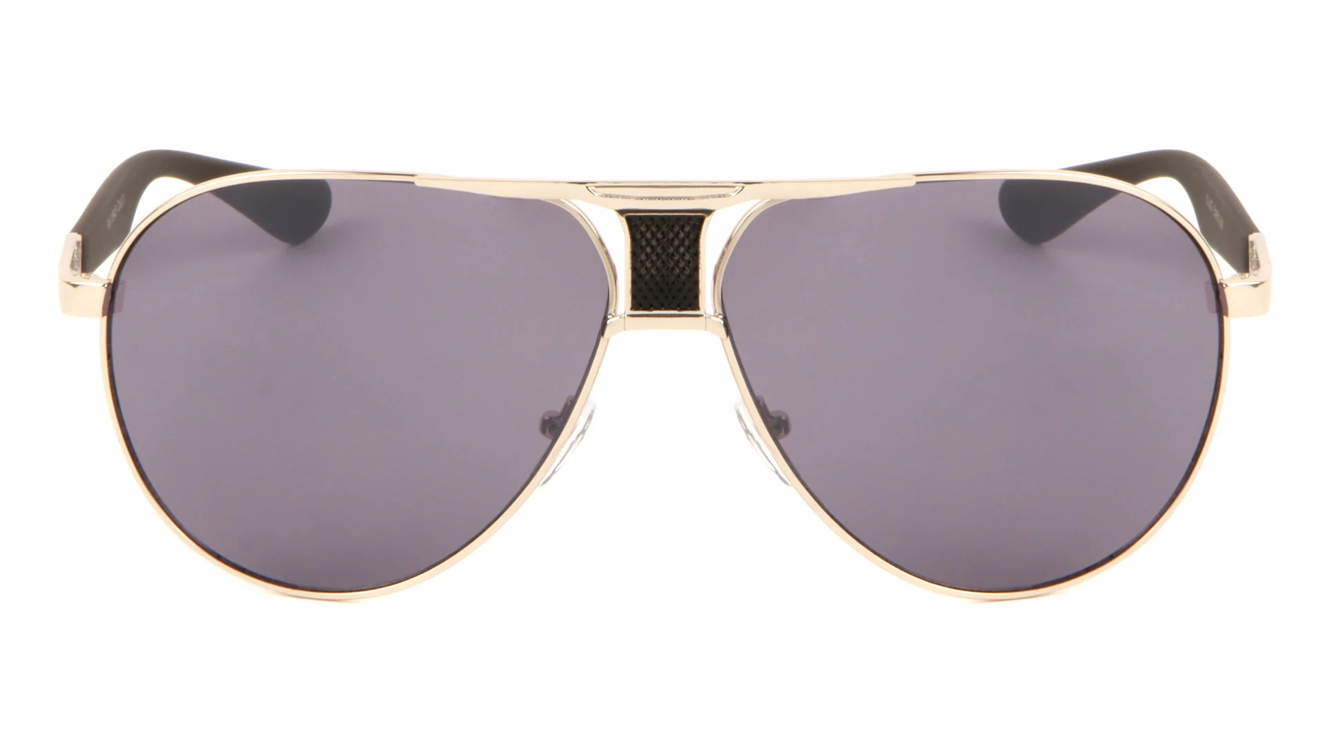 Vintage-Inspired Accent Brow Sunglasses with Metal Frame for Unisex Street Fashion Style