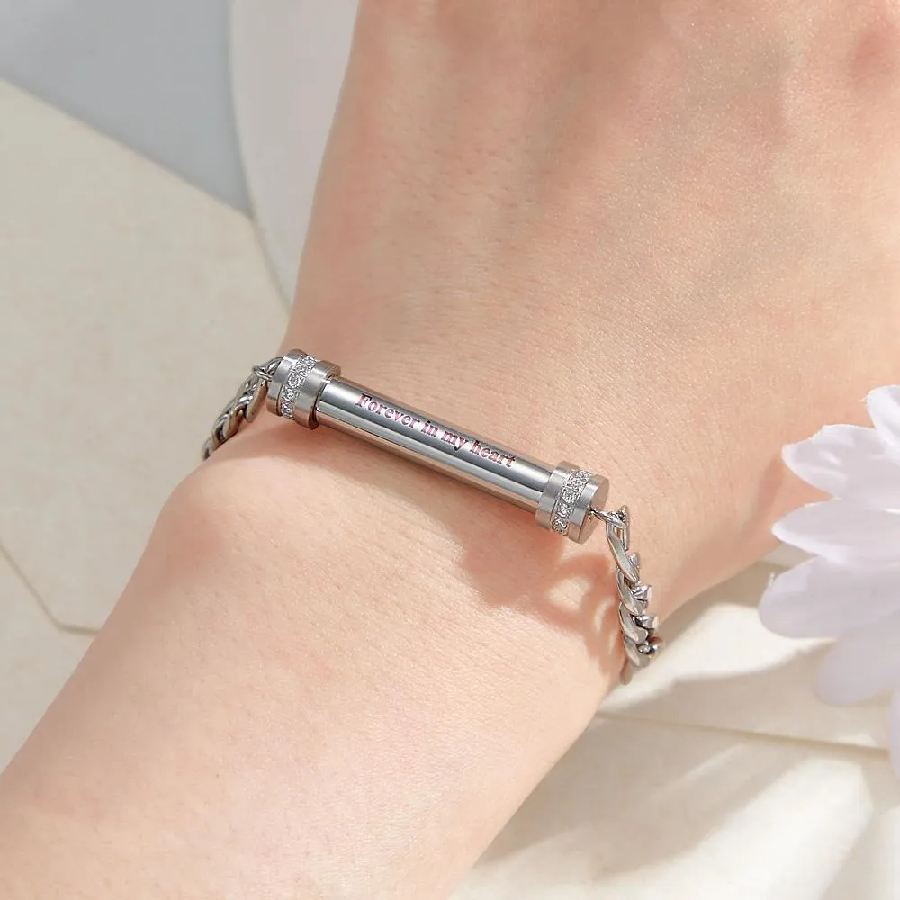 Personalized Cremation Urn Bracelet – Adjustable Ashes Keepsake