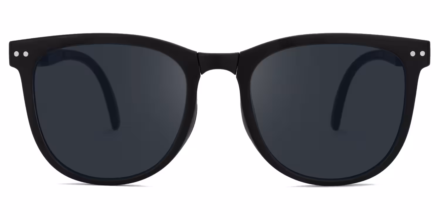 Sleek Black Square Sunglasses with Foldable Temples for Ultimate Convenience